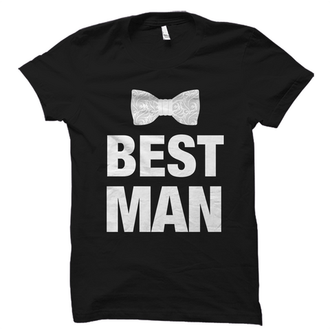 Best Man Bow Tie Shirt