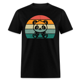 panda retro shirt - black
