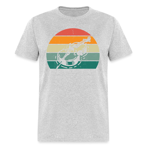cello retro shirt - heather gray
