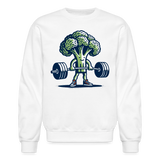 broccoli weightlift Sweatshirt - white