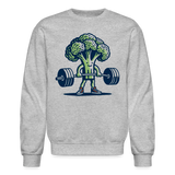 broccoli weightlift Sweatshirt - heather gray
