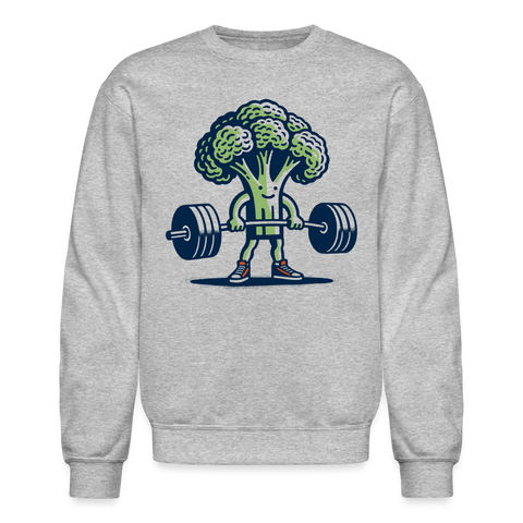 broccoli weightlift Sweatshirt - heather gray