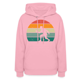 fencer retro womens hoodie - classic pink
