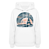 eiffel tower Women's Hoodie - white