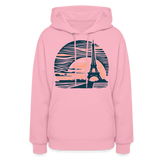 eiffel tower Women's Hoodie - classic pink