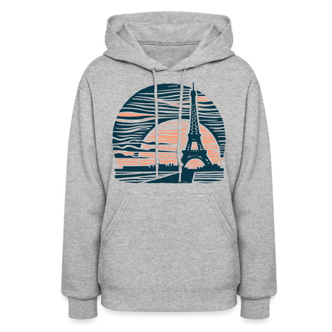 eiffel tower Women's Hoodie - heather gray