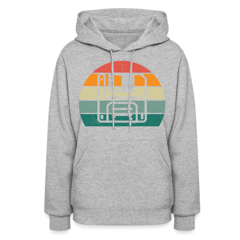 floppy disk retro Women's Hoodie - heather gray