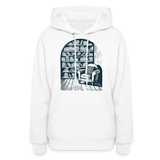 library reading nook Women's Hoodie - white