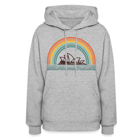 sydney rainbow Women's Hoodie - heather gray