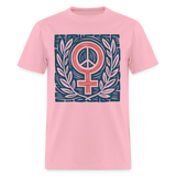 woman sign olive branch shirt - pink