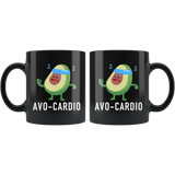 Avo-Cardio 11oz Black Mug