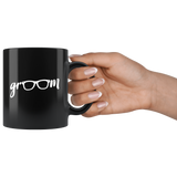 Groom 11oz Black Mug