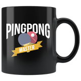 Ping Pong Master 11oz Black Mug