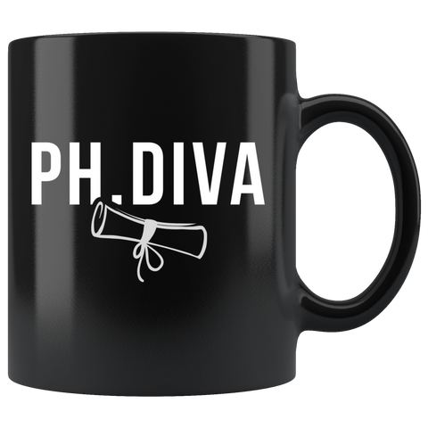 PH.Diva 11oz Black Mug