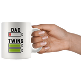 Dad of Twins 11oz White Mug