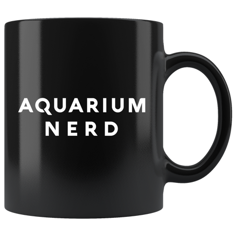 Aquarium Nerd 11oz Black Mug