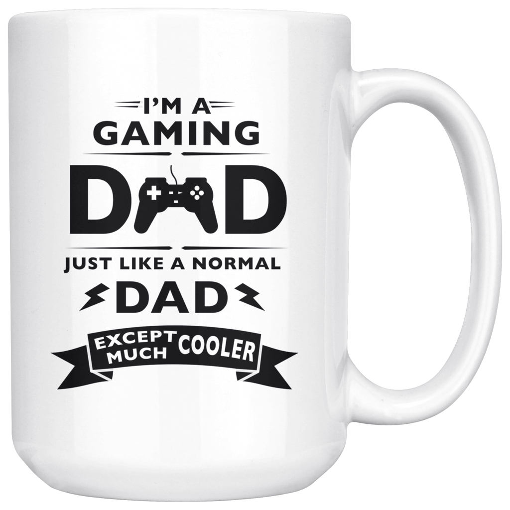 Gaming Dad 15oz White Mug
