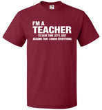 I'm A Teacher Shirt Funny Teacher Gift Back to School - oTZI Shirts - 2