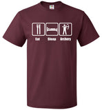 Eat Sleep Archery Shirt Funny Archer Bow Arrow Tee - oTZI Shirts - 6
