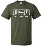 Eat Sleep Archery Shirt Funny Archer Bow Arrow Tee - oTZI Shirts - 7