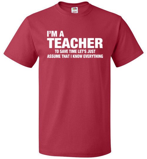 Optøjer Gør det ikke dybtgående I'm A Teacher Shirt Funny Teacher Gift Back to School – oTZI Shirts