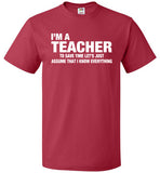 I'm A Teacher Shirt Funny Teacher Gift Back to School - oTZI Shirts - 9