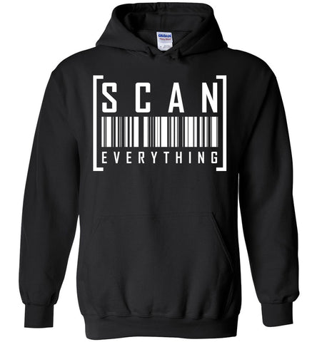 Scan Everything - Funny Barcode Hoodie