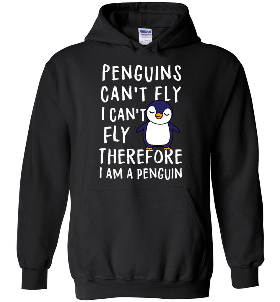Therefore I Am A Penguin - Funny Animals Hoodie