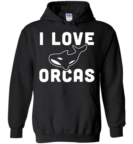 I Love Orcas - Sea Animals Hoodie