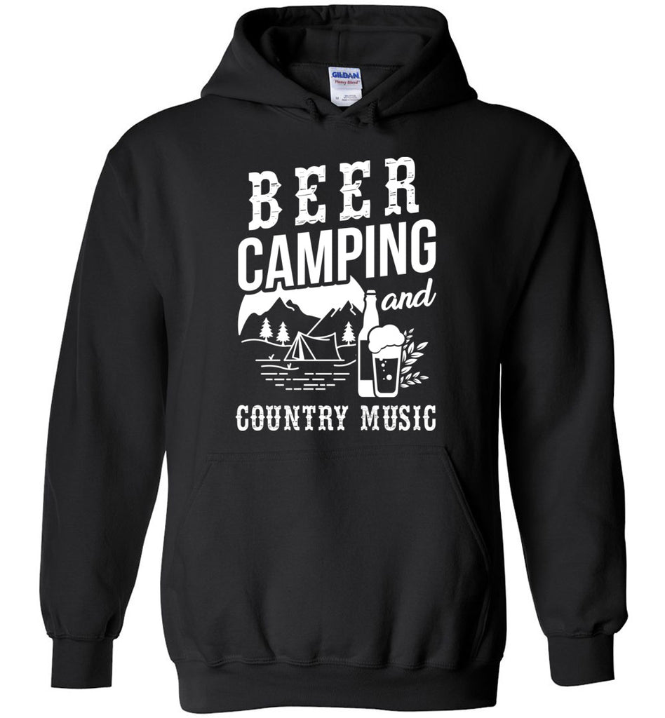 Beer Camping And Country Music Hoodie