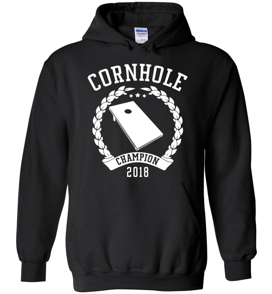 Cornhole Campion 2018 - Funny Game Hoodie