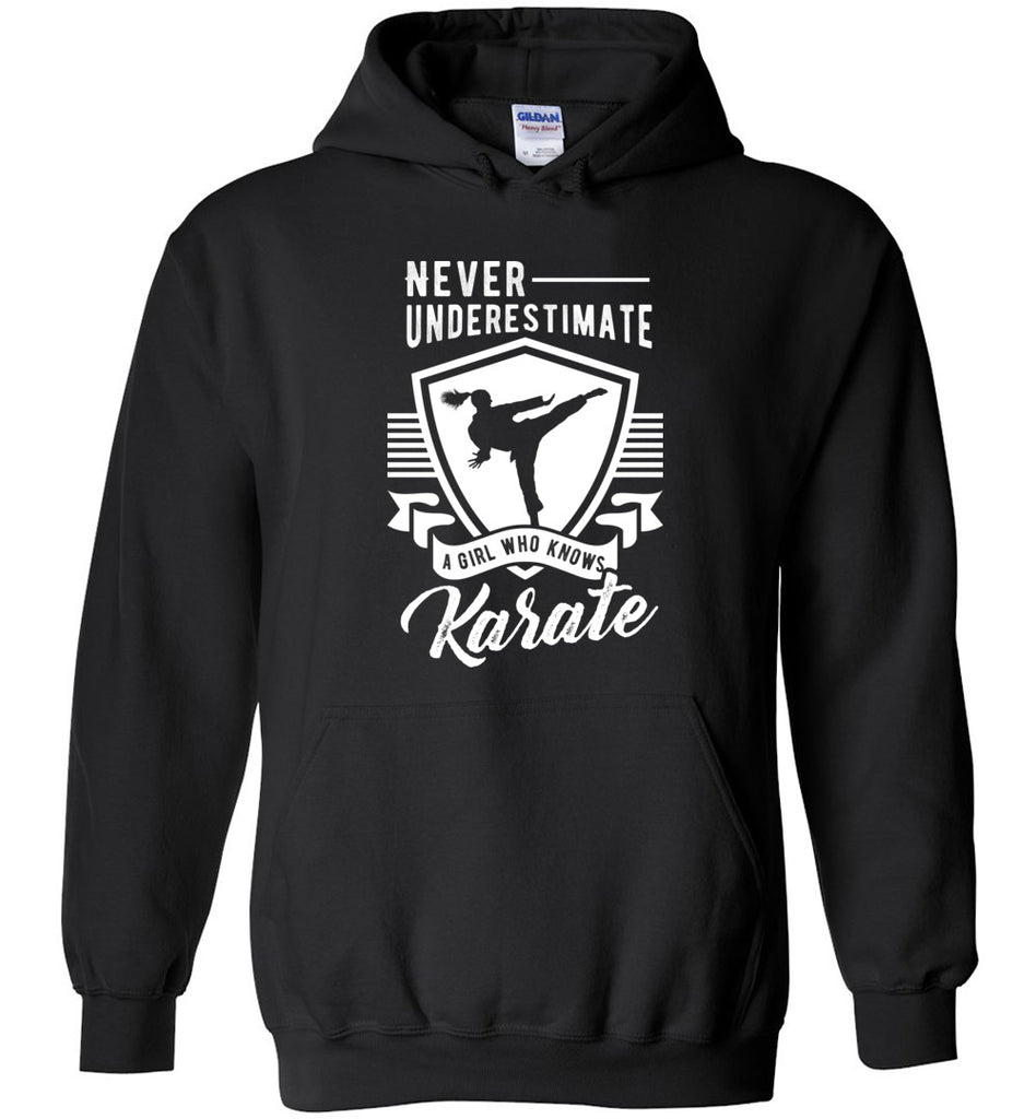 Never Underestimate A Girl Who Knows Karate Hoodie