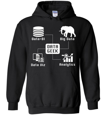 Data Geek Data+BI Big Data Analytics Data Viz - Profession Hoodie