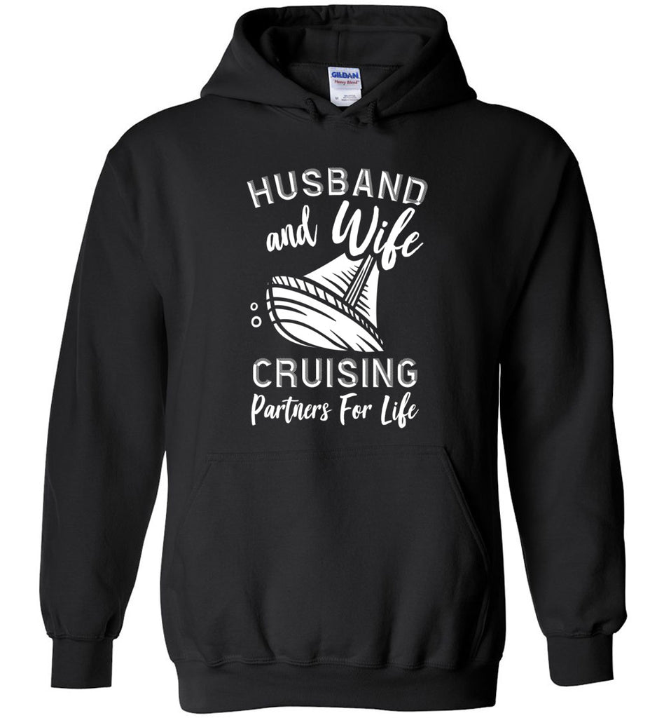 Husband and Wife Cruising Partners For Life Hoodie