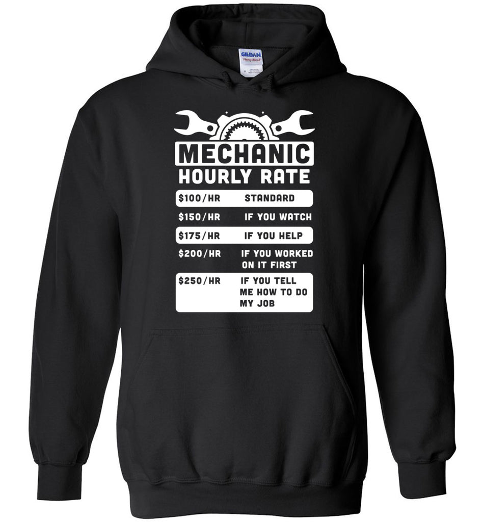 Mechanic Hourly Rate Hoodie