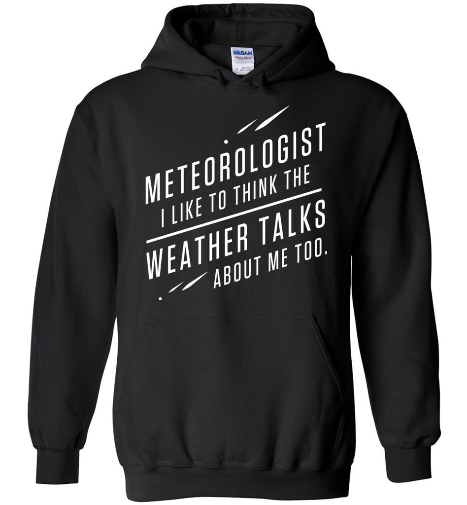 Meteorologist I Like To Think The Weather Talks Hoodie