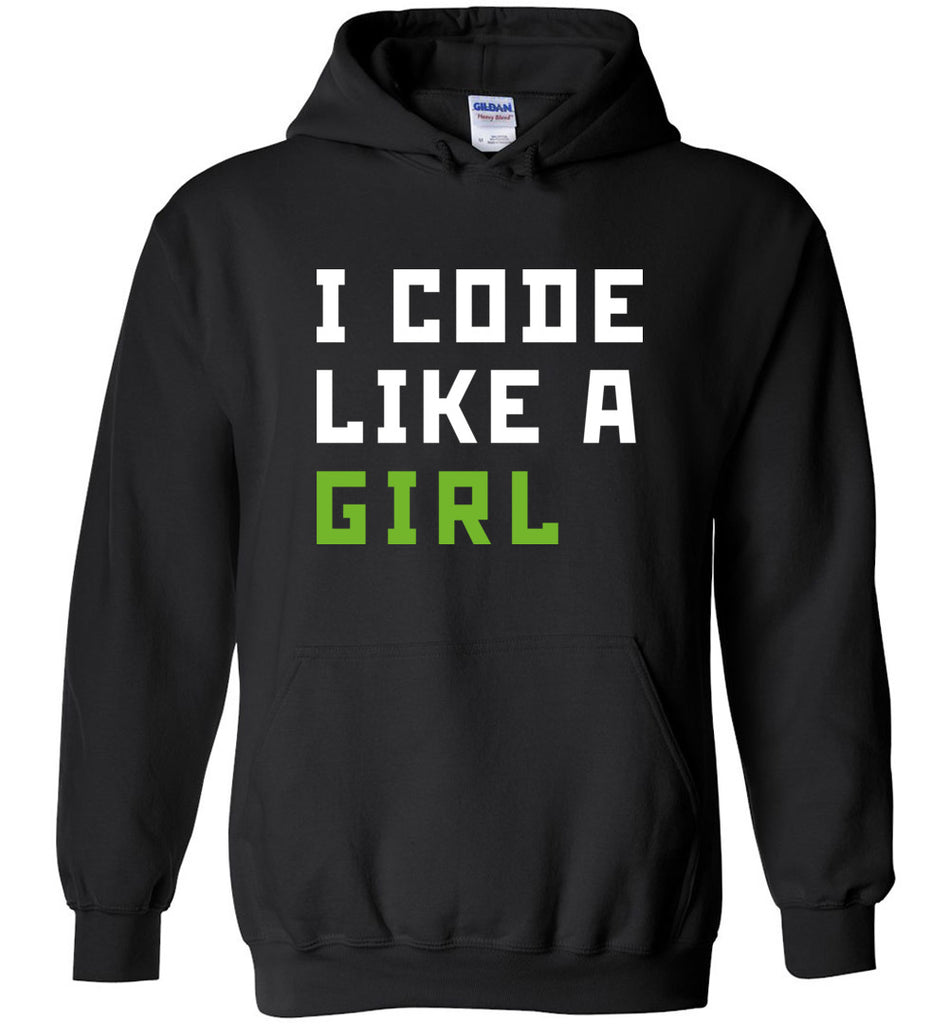 I Code Like A Girl Hoodie