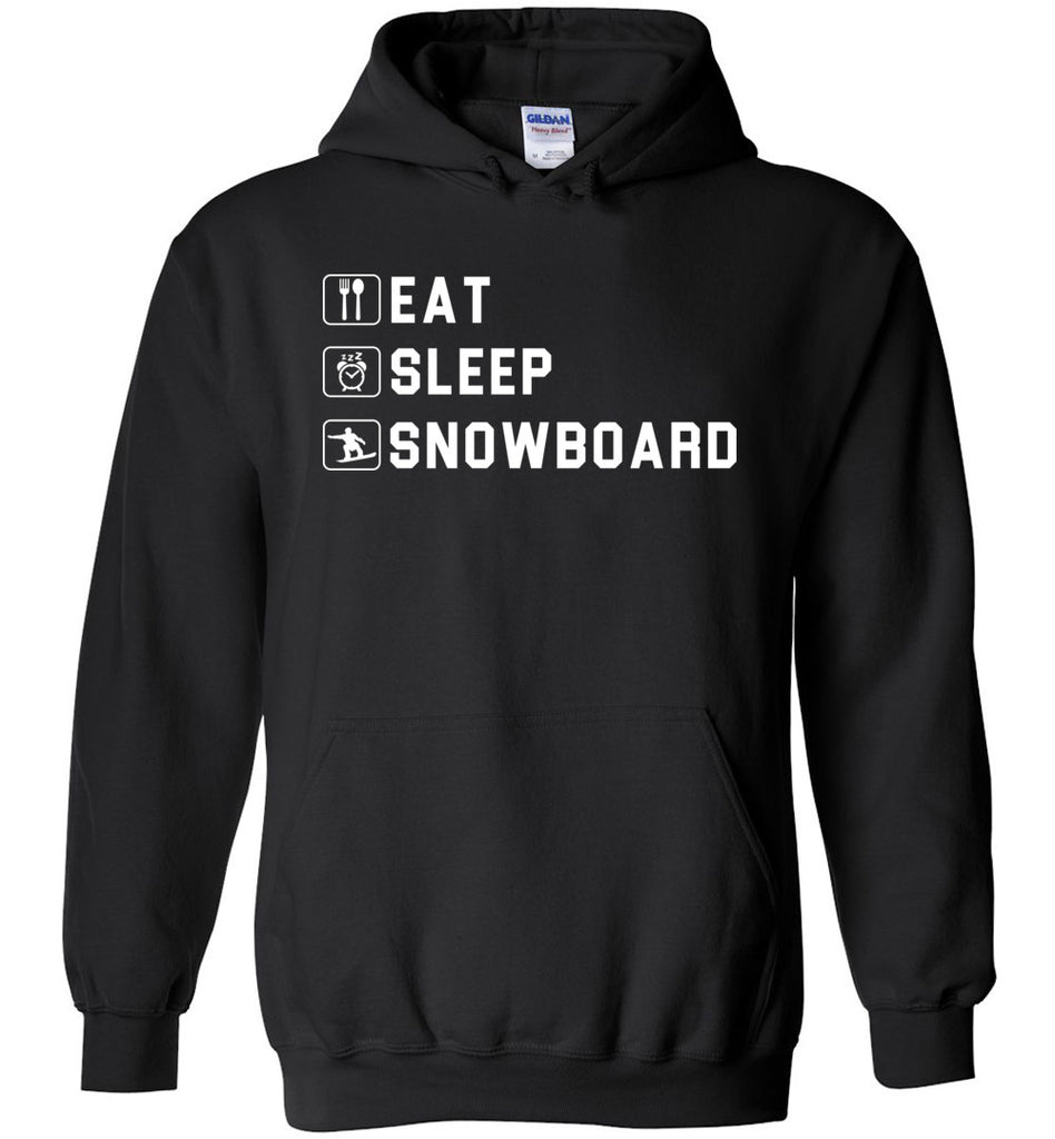 Eat Sleep Snowboard Hoodie