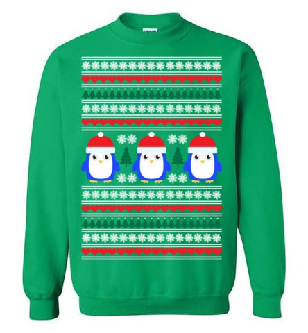 Ugly Christmas Sweater - Penguin Motif