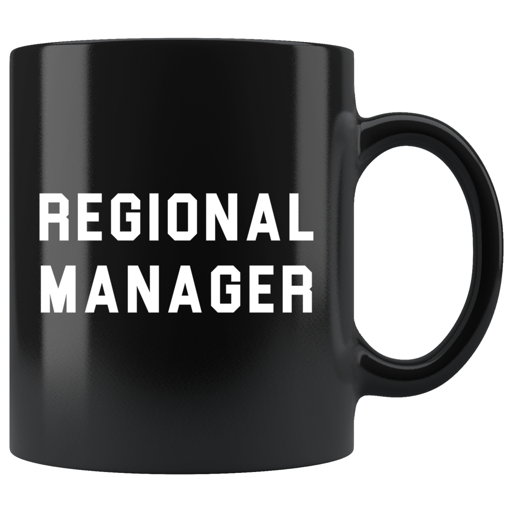 Regional Manager 11oz Black Mug