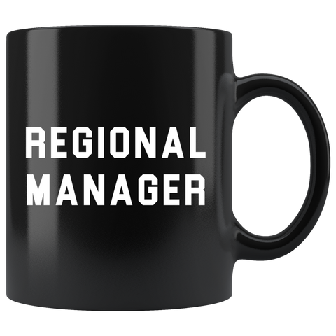 Regional Manager 11oz Black Mug