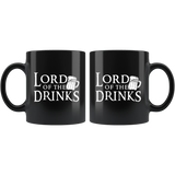 Lord Of The Drinks 11oz Black Mug