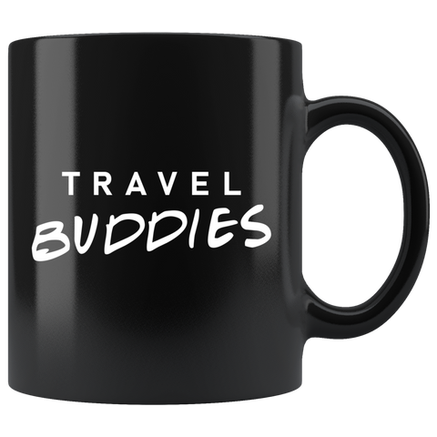 Travel Buddies 11oz Black Mug