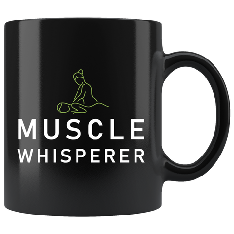 Muscle Whisperer 11oz Black Mug