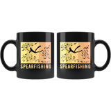 Spearfishing 11oz Black Mug
