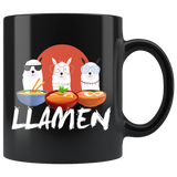 Llamen 11oz Black Mug