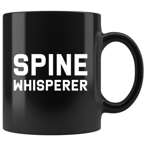 Spine Whisperer 11oz Black Mug