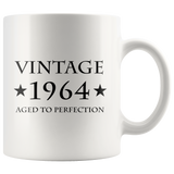 Vintage 1964 Aged To Perfection White Mug