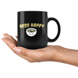 Miso Happy 11oz Black Mug