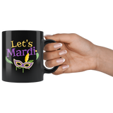 Let's Mardi 11oz Black Mug